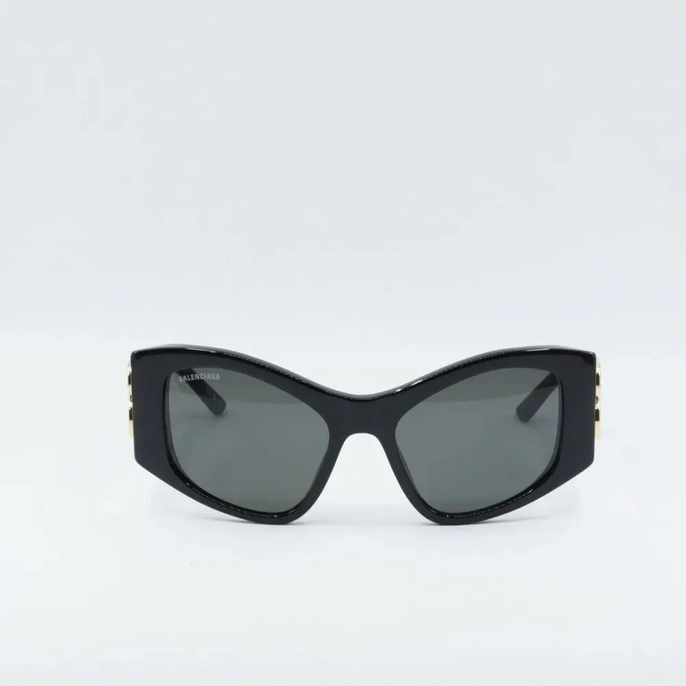 Final Sale! Balenciaga BB0287S 001 Black / Grey Cat Eye Sunglasses